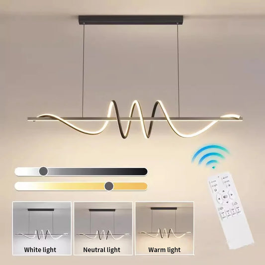 LED Linear Strip Pendant Light