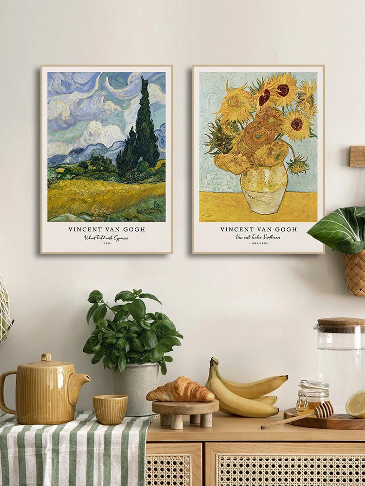 Van Gogh Starry Night Canvas Wall Art Print
