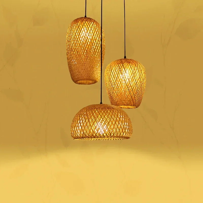 Bamboo Trio Pendant Set