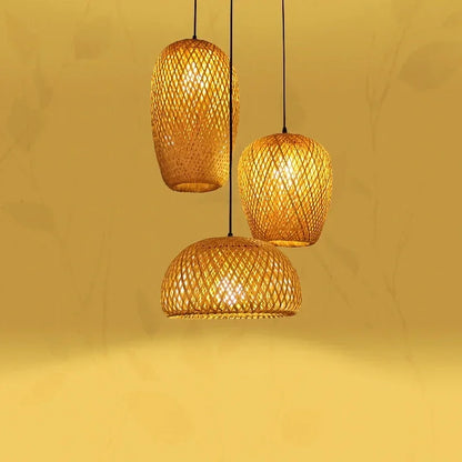 Bamboo Trio Pendant Set
