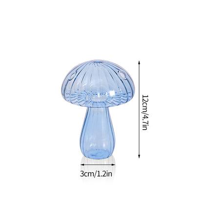 Mushroom Glass Hydroponic Flower Vase