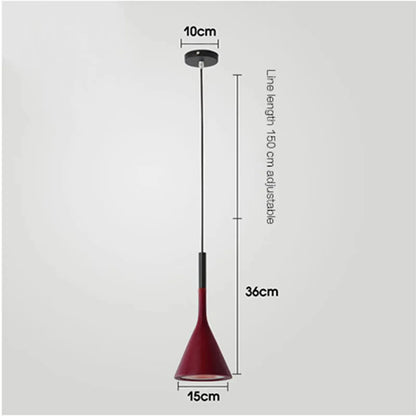 Colored Dome Pendant Light