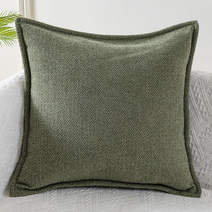 Solid Fabric Throw Pillow Cover