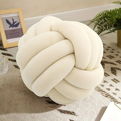 Knotted Ball Throw Pillow — styling detail