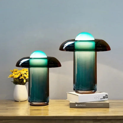 Nordic postmodern luxury table lamp EU plug warm light front view