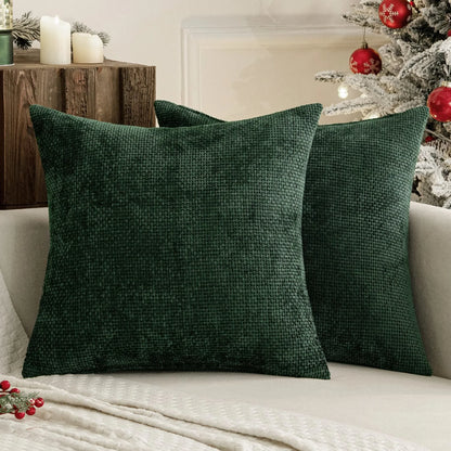 Farmhouse Chenille Throw Pillow Cover