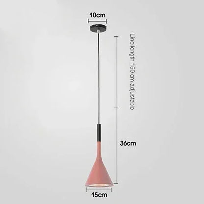Colored Dome Pendant Light