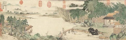 Chinese Landscape Panoramic Canvas Wall Art Print