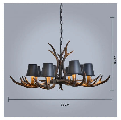 Resin Antler Pendant Light