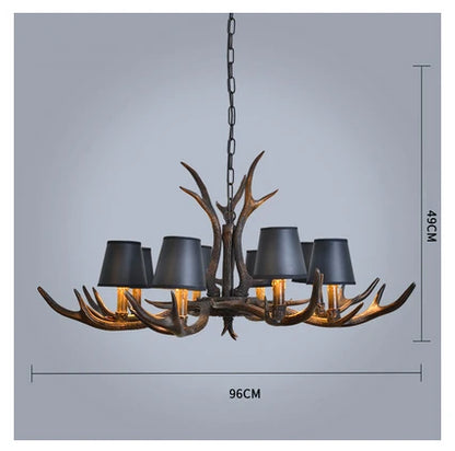 Resin Antler Pendant Light