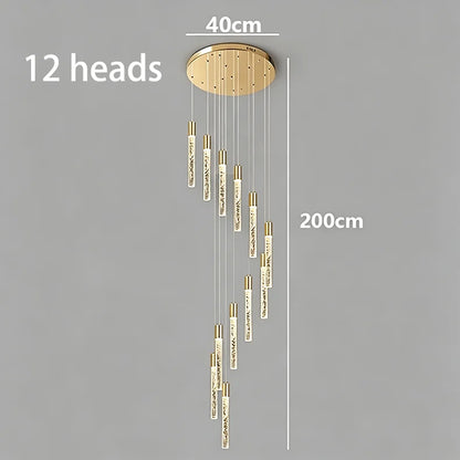 Crystal Multi Rod Chandelier