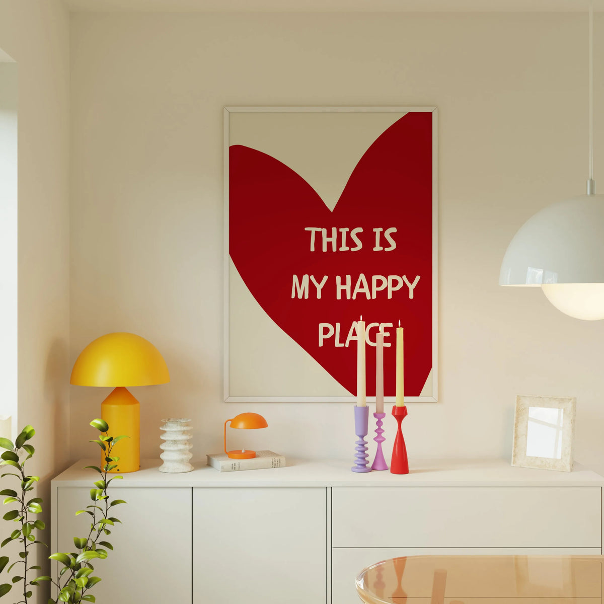This Is My Happy Place Quote Canvas Wall Art