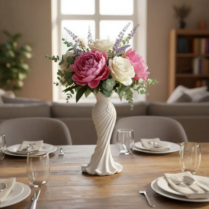 3D printed gown dress vase minimalist flower arrangement décor