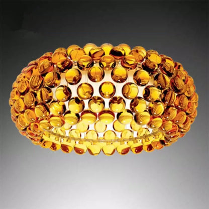 Beaded pendant chandelier design F at 25.6 in (65 cm) diameter