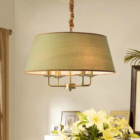 Fabric Shade Chandelier Light