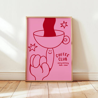 Retro Rock Hand Graphic Canvas Wall Art