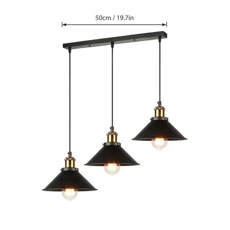 Vintage Chrome Multi Pendant