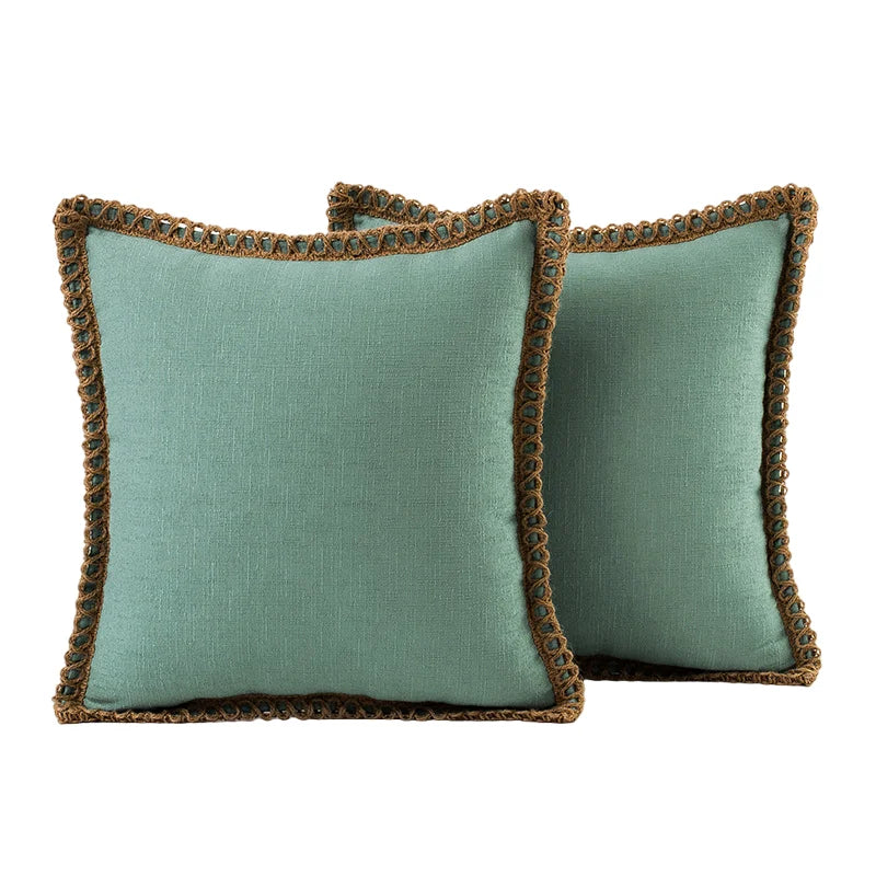 Burlap Linen Farmhouse Pillow Cover