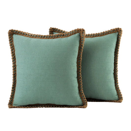 Burlap Linen Farmhouse Pillow Cover