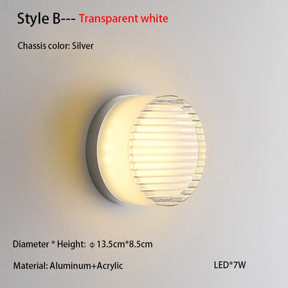 Nordic Acrylic Outdoor Wall Sconce