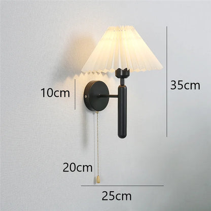 Nordic Metal Pleated Wall Sconce