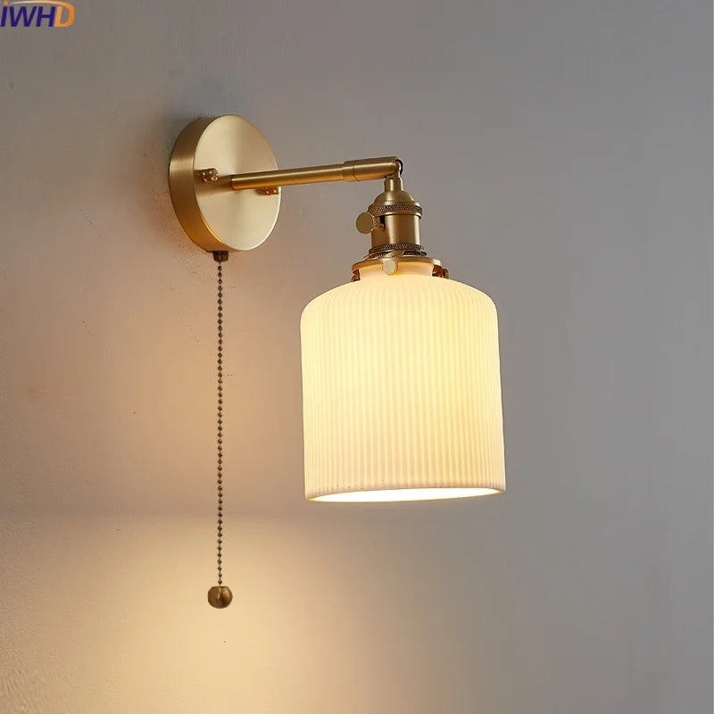 wall sconce, front view on white background