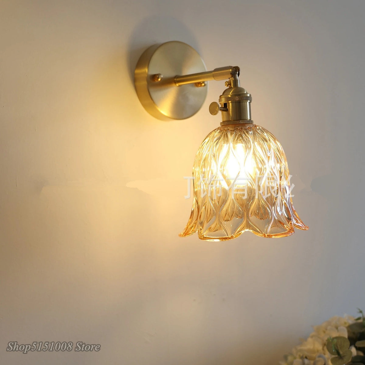 Nordic Seagrass Green Glass Wall Sconce