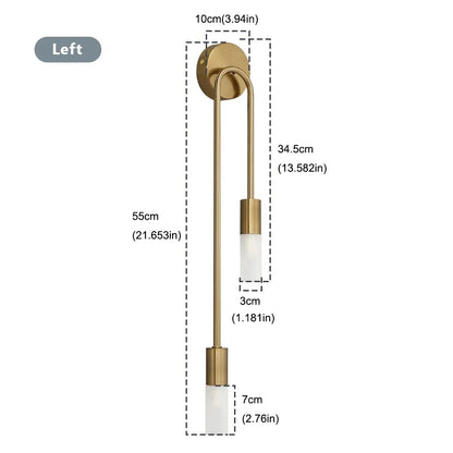 Golden Black Luxury LED Wall Sconce