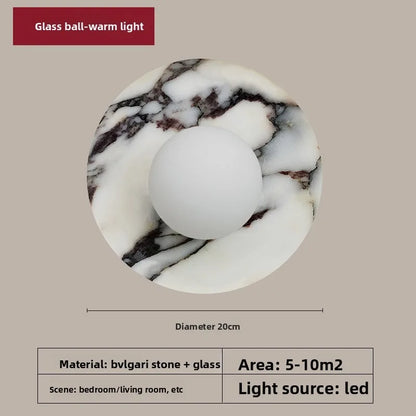 Contemporary Marble Wall Sconce