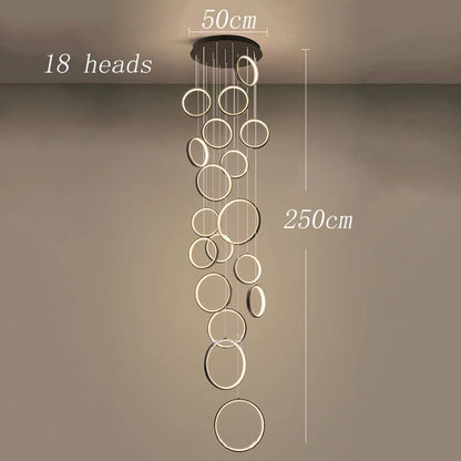 Fifteen head chandelier, 15.7 in across, with a 98.4 in cord drop