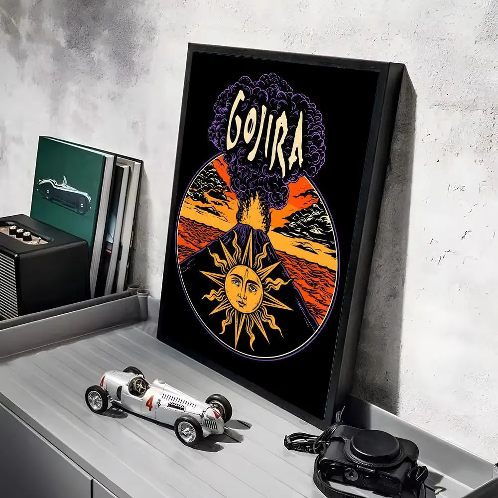 Gojira Metal Band Poster Canvas Wall Art Print