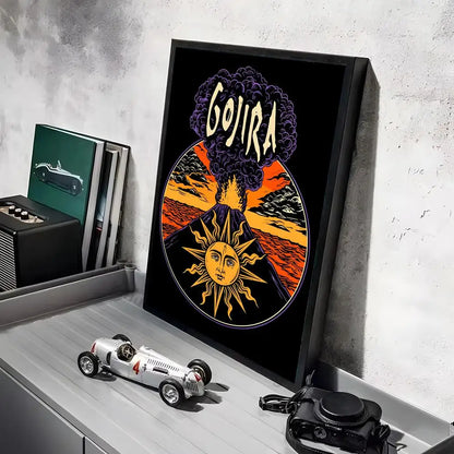 Gojira Metal Band Poster Canvas Wall Art Print