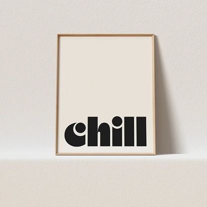 Modern Trendy Typography Text Canvas Wall Art Print
