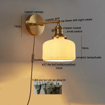 Nordic LED Pull Chain Wall Sconce