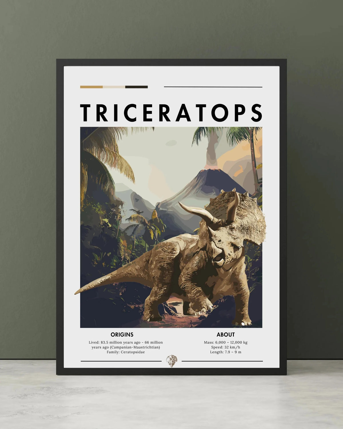 Dinosaur Spinosaurus Prehistoric Canvas Wall Art Poster