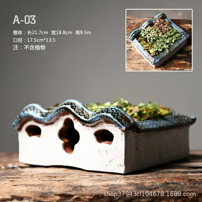 Huizhou Ceramic Flower Pot Courtyard Aquascape | Aurelia