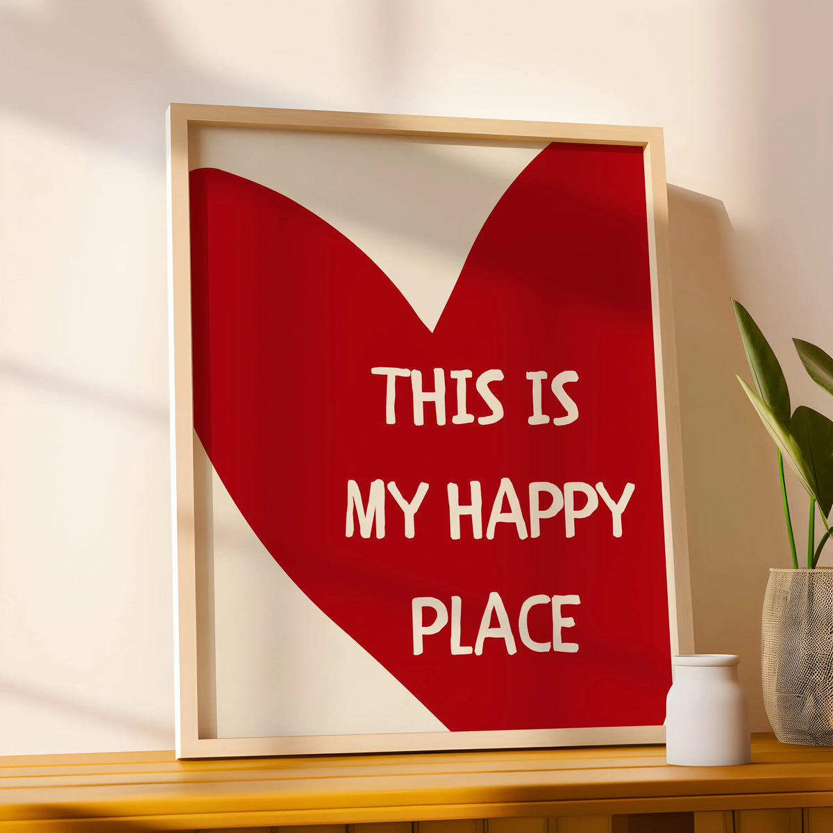 This Is My Happy Place Quote Canvas Wall Art