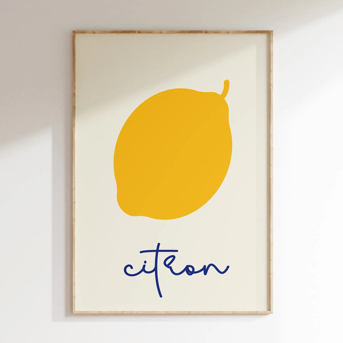 Minimalist Stick Figure Food Kitchen Canvas Wall Art