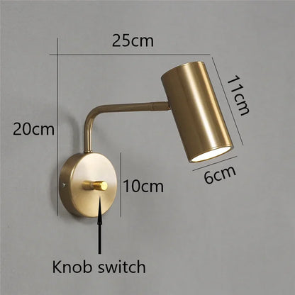 Nordic Rotatable LED Spotlight Wall Sconce
