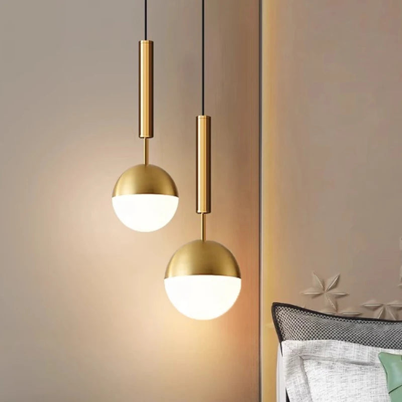 Alloy Bedside Pendant Light