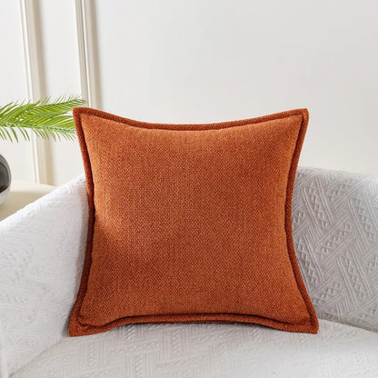 Solid Fabric Throw Pillow Cover