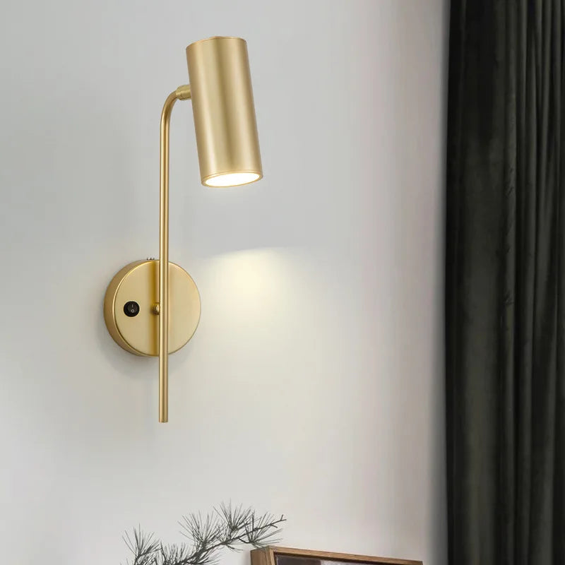 wall sconce, side profile showing mounting depth