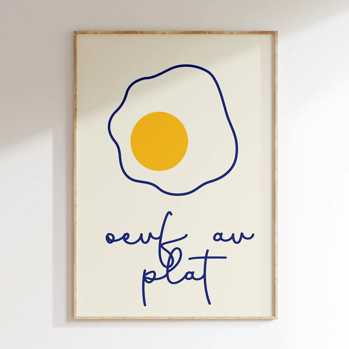 Minimalist Stick Figure Food Kitchen Canvas Wall Art