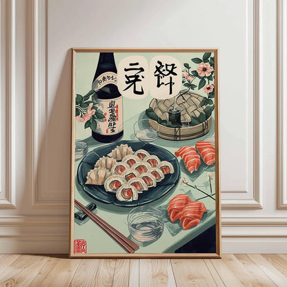 Japanese Sushi Bar Canvas Wall Art