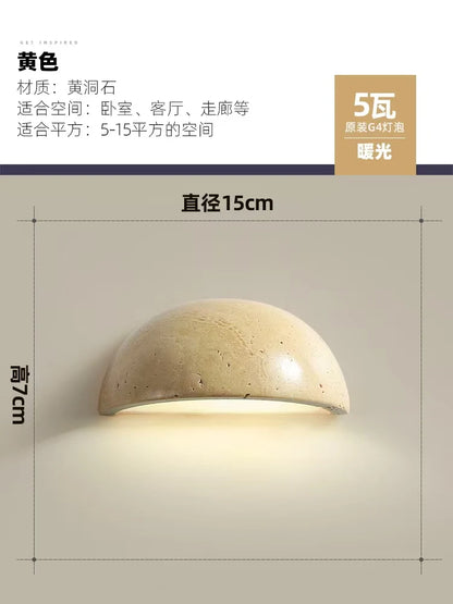 Nordic Stone Cave LED Wall Sconce
