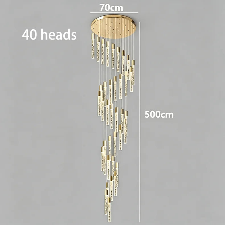 Crystal Multi Rod Chandelier