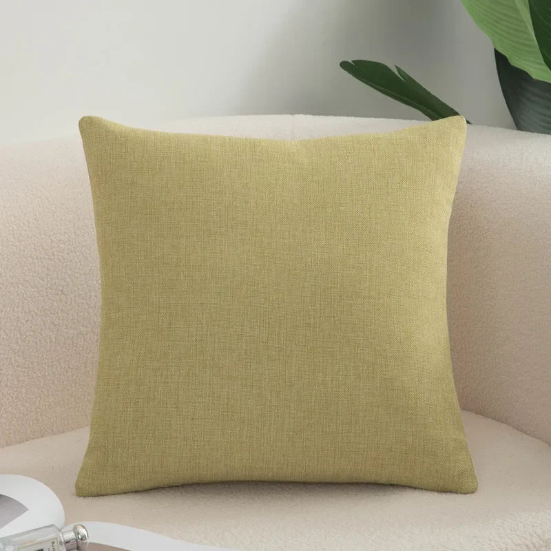 Farmhouse Chenille Throw Pillow Cover