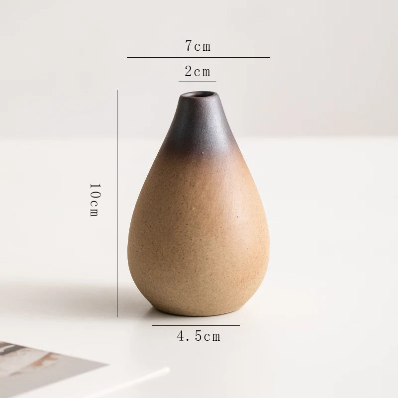 Stone Shape Ceramic Mini Vase Hydroponic Gift | Aurelia