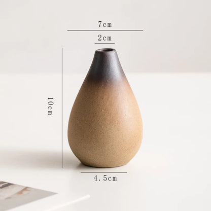Stone Shape Ceramic Mini Vase Hydroponic Gift | Aurelia