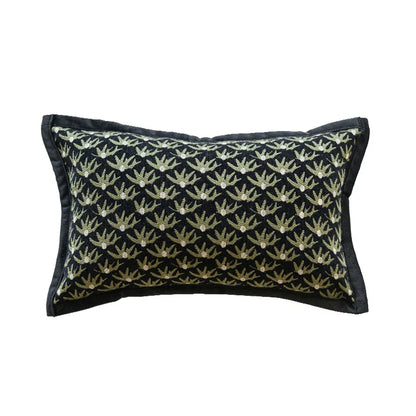 Nordic Jacquard Lumbar Pillow Cover — styling detail